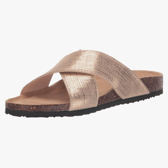 Western Chief Women's Metallic Cross Sandals New in box - Picture 5 of 5